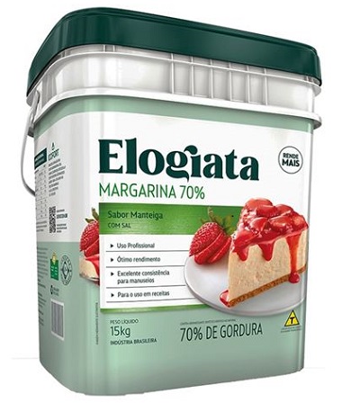 MARGARINA BALDE 15KG ELOGIATA 70% LIPIDEOS