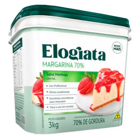 MARGARINA BALDE 3KG ELOGIATA 70% LIPIDIOS