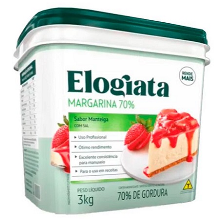 MARGARINA BALDE 3KG ELOGIATA 70% LIPIDIOS MARGARINA BALDE 3KG ELOGIATA 70% LIPIDIOS
