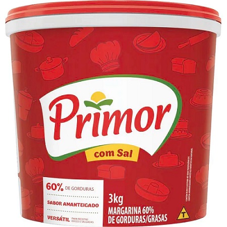 MARGARINA PRIMOR 3KG 60% LIP 