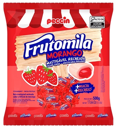 BALA FRUTOMILA MORANGO 500G