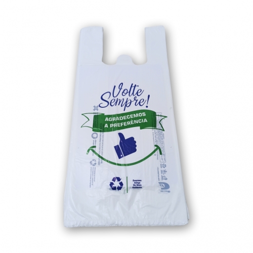 SACOLA CAMISETA PLASTICA VOLTE SEM CPL 50X60 3,10KG