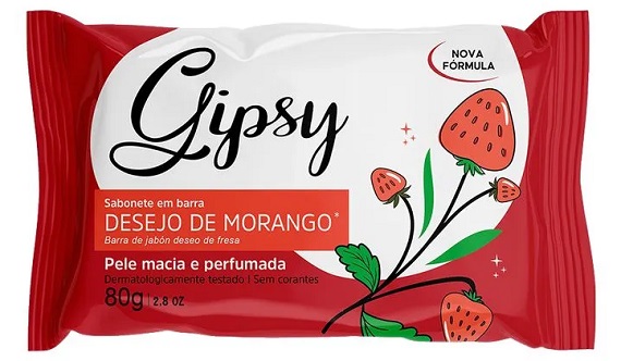 SABONETE GIPSY 80G DESEJO DE MORANGO 