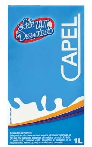 LEITE UHT 1L CAPEL DESNATADO