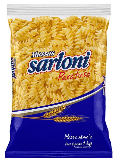 MACARRAO SARLONI SEMOLA 1KG PARAFUSO 