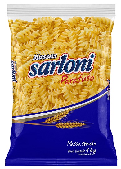 MACARRAO SARLONI SEMOLA 1KG PARAFUSO  MACARRAO SARLONI SEMOLA 1KG PARAFUSO