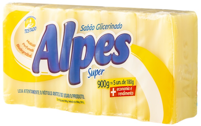 SABAO BARRA ALPES 900G 5X180G AMARELO