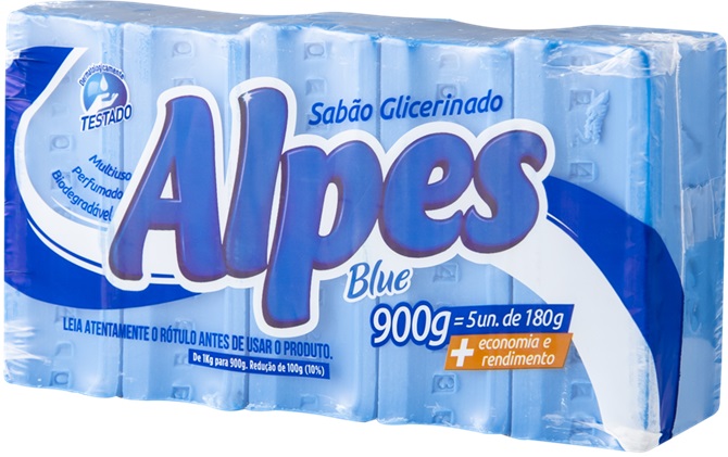 SABAO BARRA ALPES 900G 5X180G AZUL BLUE