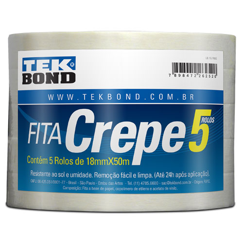 FITA CREPRE TEKBOND 18MMX50M FITA CREPRE TEKBOND 18MMX50M