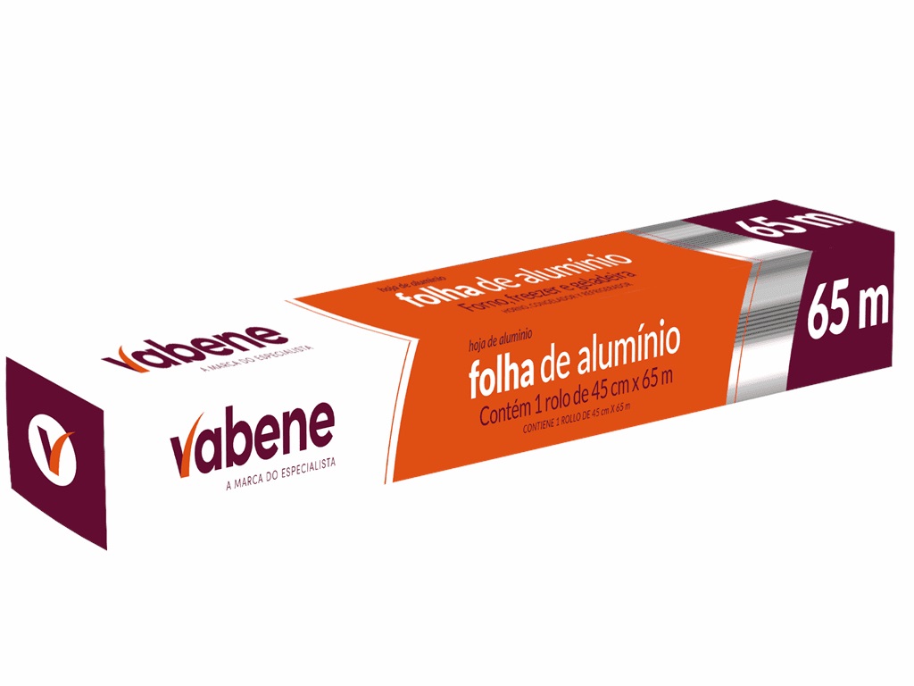 PAPEL ALUMINIO VABENE 45X65M PAPEL ALUMINIO VABENE 45X65M