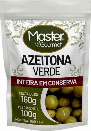 AZEITONA VERDE DOY PACK MASTER COM CAROÇO 100G