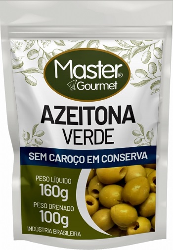 AZEITONA VERDE DOY PACK MASTER SEM CAROÇO 100G