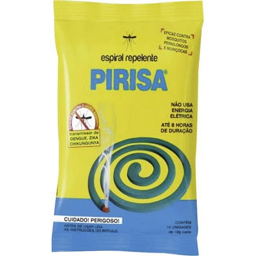 INSET ESPIRAL REPELENTE PIRISA 10 UN