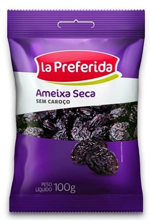 AMEIXA SECA SEM CAROÇO LA PREFERIDA 100G