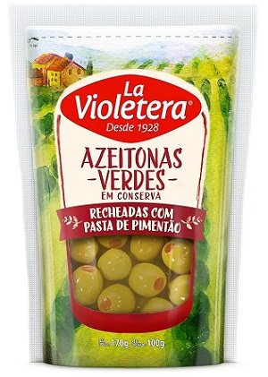 AZEITONA VERDE DOY PACK LA VIOLETERA RECHEADAS 100G