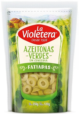 AZEITONA VERDE DOY PACK LA VIOLETERA FATIADAS 120G