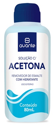 ACETONA AZUL AVANTE 80ML REMOVEDOR