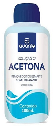 ACETONA AZUL AVANTE 100ML REMOVEDOR