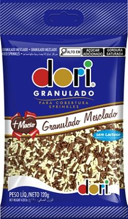 CHOCOLATE GRANULADO MESCLADO 120G DORI