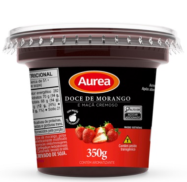 DOCE POTE AUREA 350G MORANGO/MACA