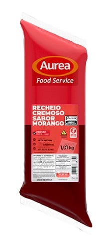 RECHEIO AUREA BAG 1,01KG MORANGO