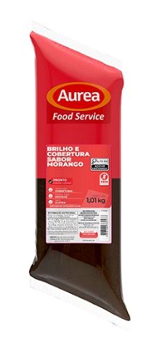 COBERTURA AUREA BAG 1,01KG MORANGO