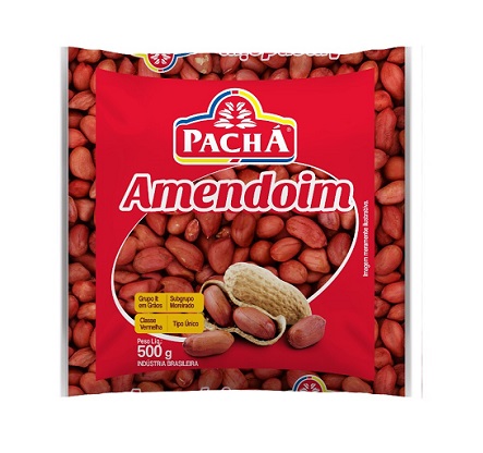 AMENDOIM CRU 500G VERMELHO PACHA