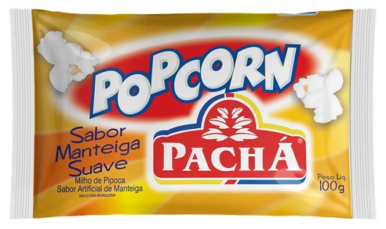 PIPOCA MICROONDAS PACHA 100G MANTEIGA