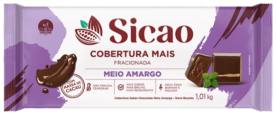 COBERTURA BARRA MEIO AMARGO MAIS SICAO 1,01KG FR