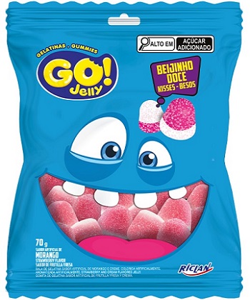 BALA GELATINA BEIJINHO GO JELLY 70G MOR BALA GELATINA BEIJINHO GO JELLY 70G MOR