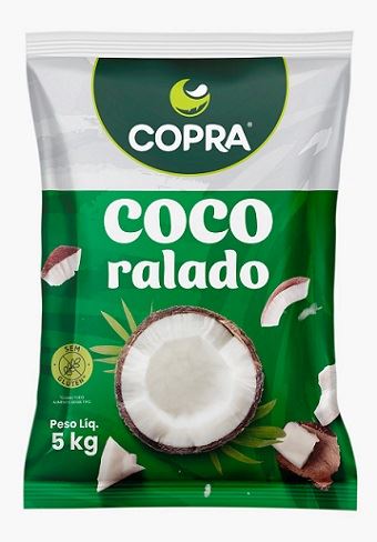 COCO RALADO FINO 5KG COPRA PADRAO