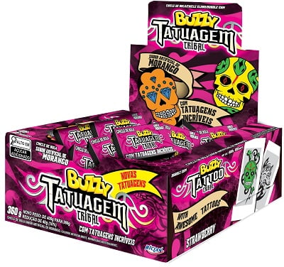 CHICLE BUZZY TATUA DP 360G MORANGO