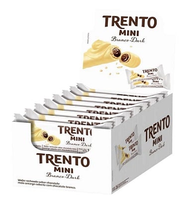 CHOCOLATE TRENTO MINI 16G CHOCOLATE BRANCO