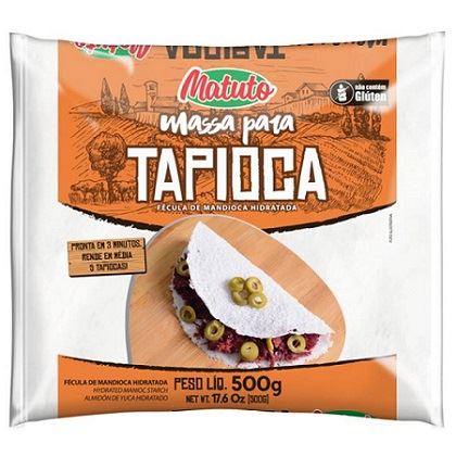 MASSA TAPIOCA FECULA HIDR MATUTO 500G