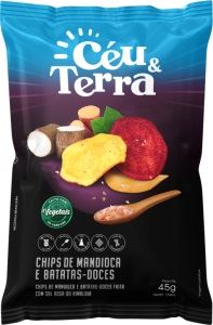 CHIPS CEU TERRA 45G MANDIOCA E B DOCE