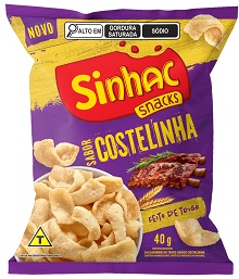 CHIPS SINHAC SALGADINHO MILHO 40G COSTELINHA