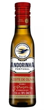 AZEITE VIDRO 250ML ANDORINHA PORT TP UNI