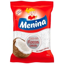 FLOCOS DE COCO MENINA 100G UMIDO ADOCADO