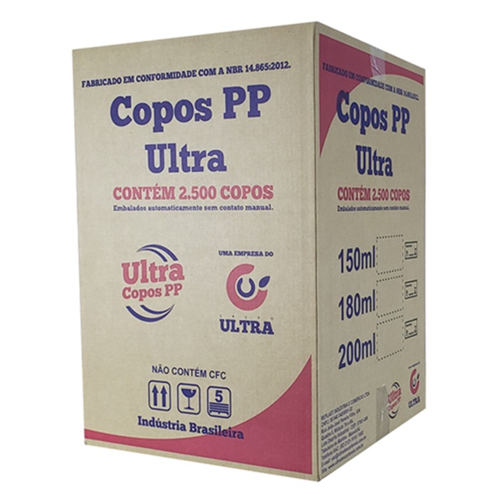 COPO DESCARTAVEL PP ULTRA BRANCO 100X200ML