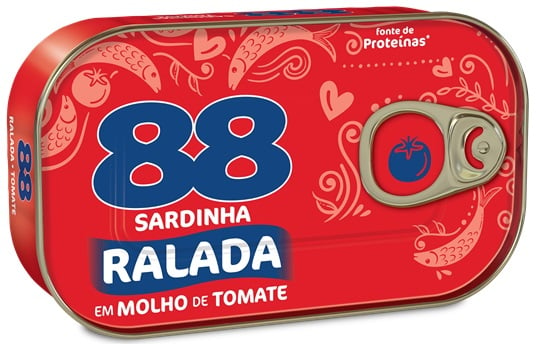 SARDINHA 88 RALADA 125G M TOMATE