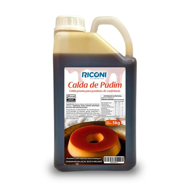 CALDA PARA PUDIM RICONI 5KG