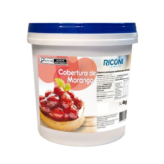 COBERTURA RICONI 4KG MORANGO