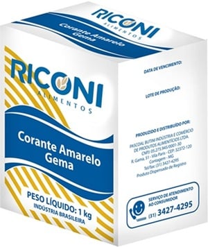 CORANTE RICONI 1KG AMARELO GEMA