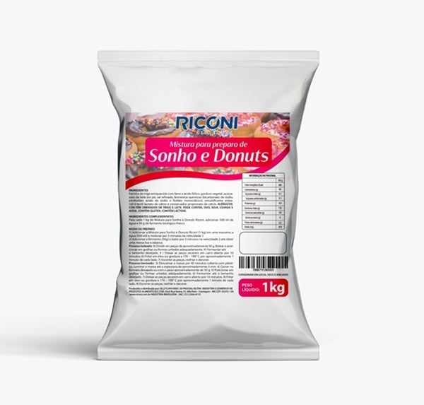 MISTURA PARA SONHOS E DONUTS 1KG RICONI