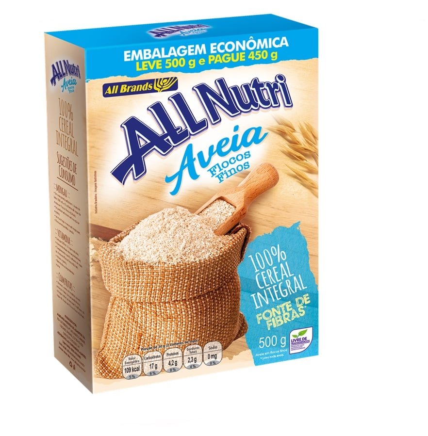 AVEIA ALLNUTRI LV 500G PG 450G FLOCOS FINOS