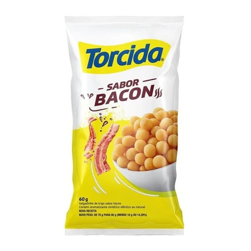 SALGADINHO TORCIDA 60G BACON