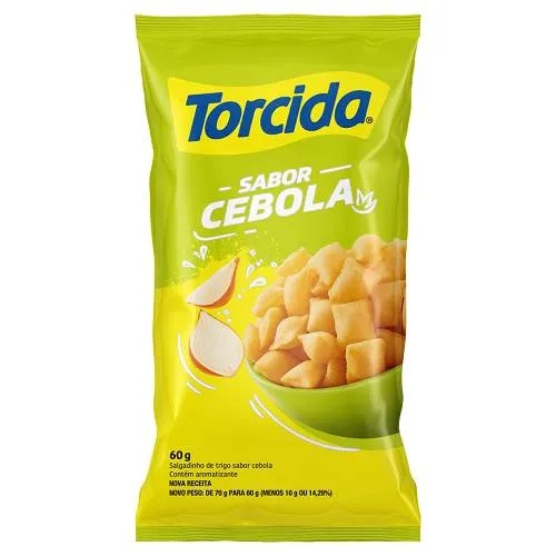 SALGADINHO TORCIDA 60G CEBOLA