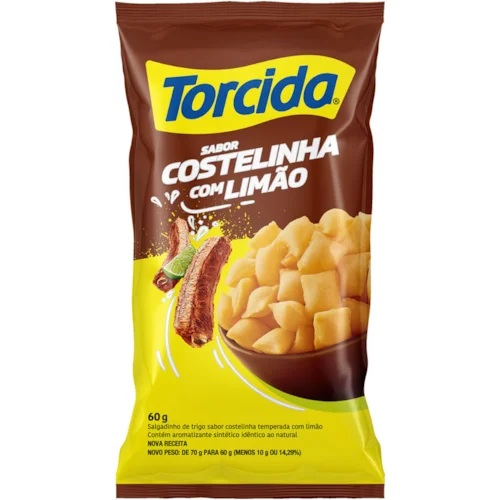 SALGADINHO TORCIDA 60G COSTELINHA LIMAO