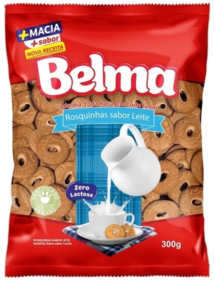 BISCOITO ROSQUINHA BELMA 300G LEITE