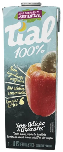 SUCO TP 1L TIAL 100% CAJU+PERA